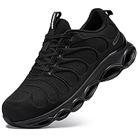 LARNMERN Steel Toe Shoes for Men Women Wide Lightweight Safety Sneakers Comfortable Safety Shoes Colorful Tennis Work Shoes