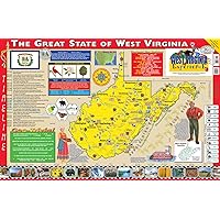 Publishing Group 22 x 34 Inches The West Virginia Experience Poster/Map (9780793397877)