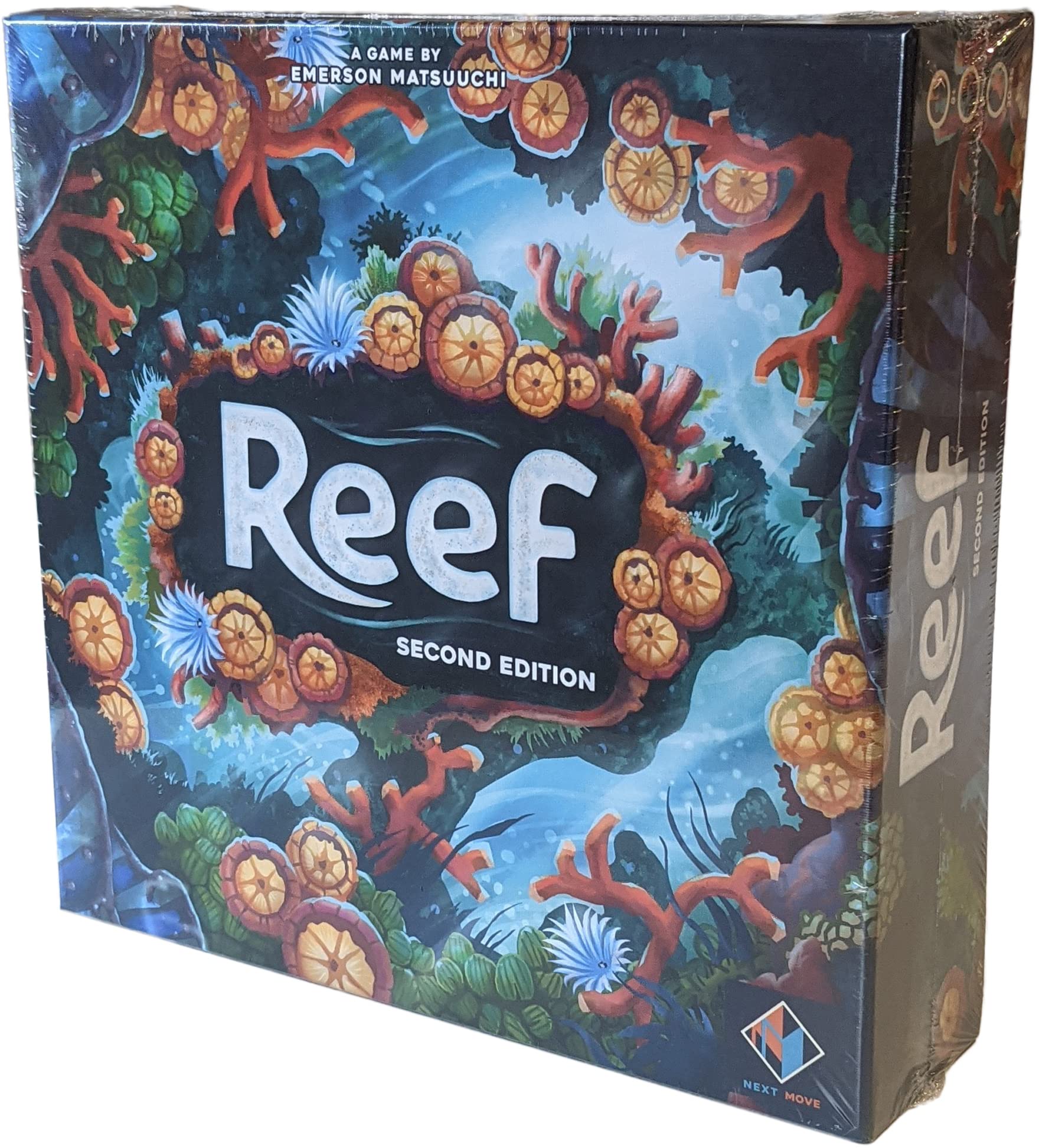 Reef Board Game (Second Edition) | Strategy Board Game | Family Board Game for Adults and Kids | Ages 8 and up | 2 to 4 Players | Average Playtime 30 - 45 Minutes | Made by Next Move Games