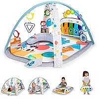 4-in-1 Kickin' Tunes Music and Language Play Gym and Piano Tummy Time Activity Mat