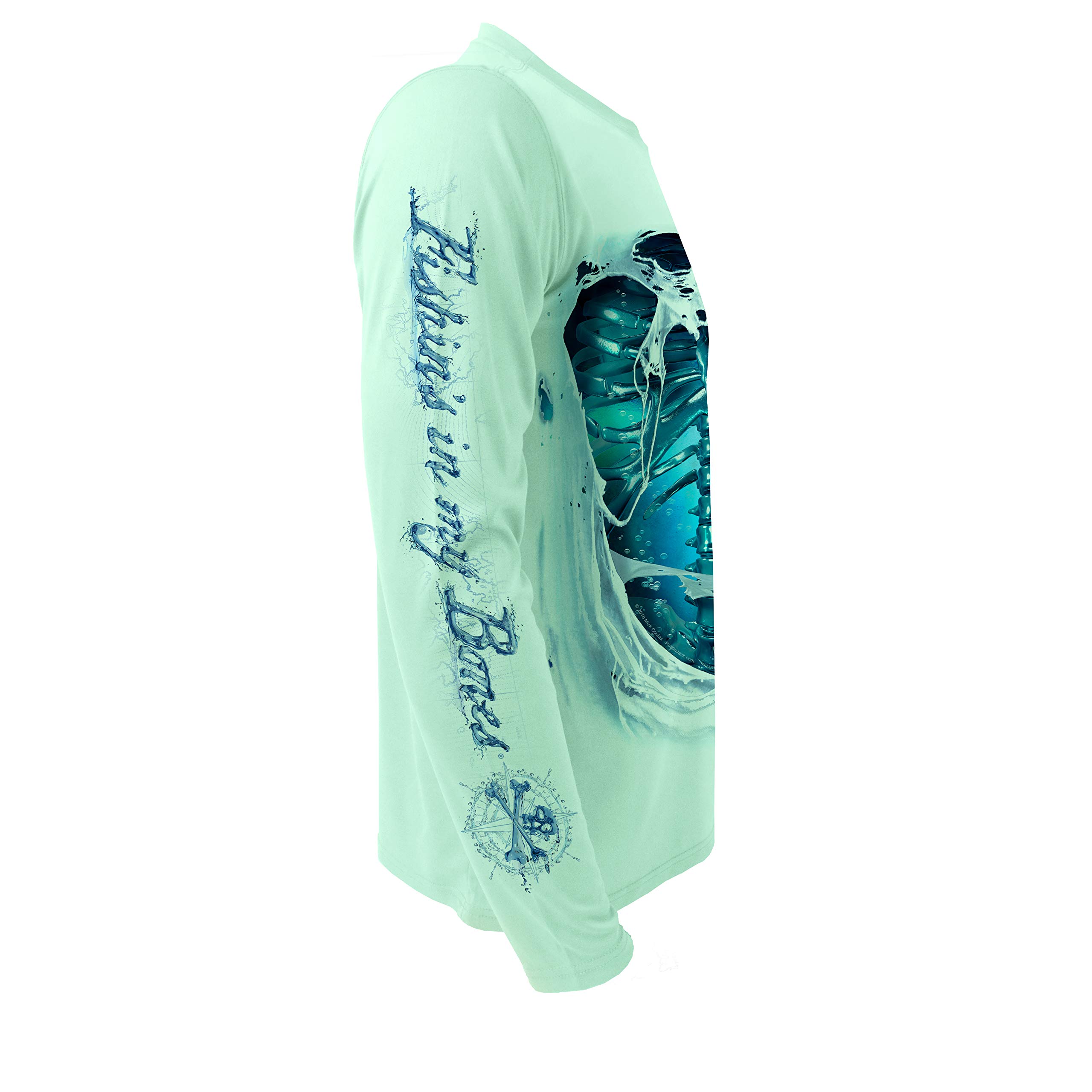 Buy Rattlin Jack Men's Long Sleeve Skeleton Wicking Fishing Shirt Sun  Protection