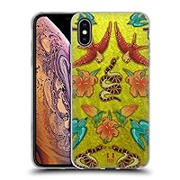 Head Case Designs Velvet, Snakes, and Birds Printed Patches and Fabrics Soft Gel Case Compatible with Apple iPhone Xs Max