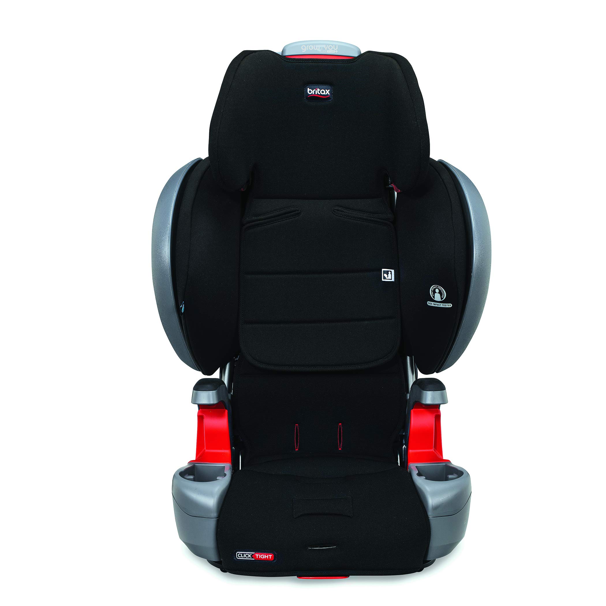 Britax Grow with You ClickTight Plus Harness-2-Booster Car Seat, Jet Safewash Fabric