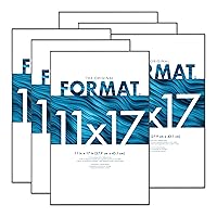 MCS Format Picture Frames, Black, 11 x 17, 6-Pack