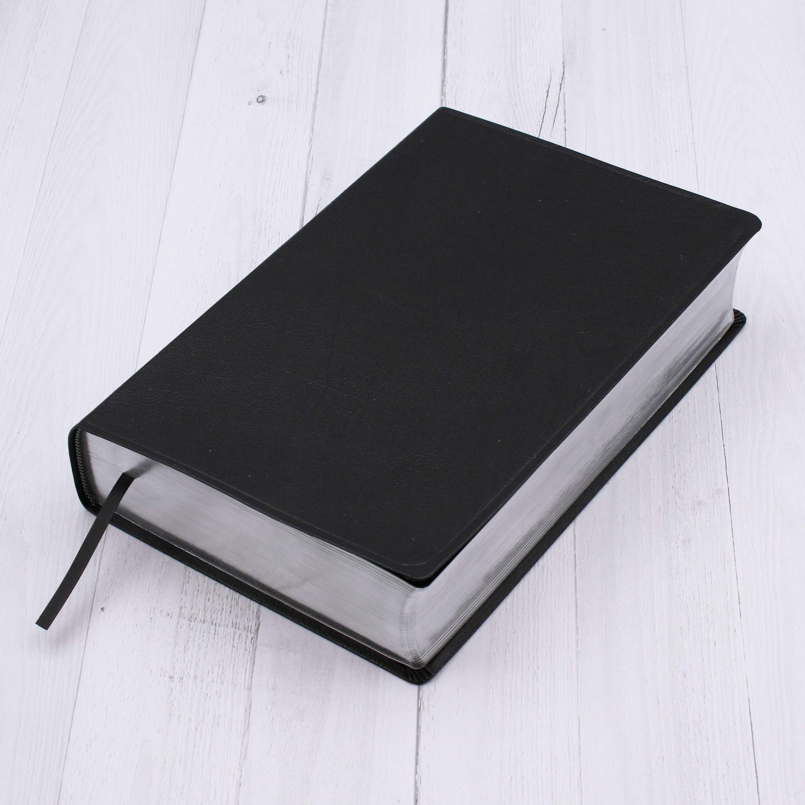 NIV Study Bible, Large Print, Bonded Leather, Black, Red Letter Edition