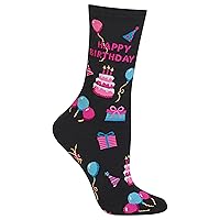 Hot Sox Women's Fun Pop Culture & Celebration Crew Socks-1 Pair Pack-Cool & Funny Gifts