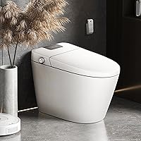 Smart Bidet Toilet Heated Tankless - LifeSky Elongated Auto Flush Built in Bidet Toilet - Luxury Smart Toilet for Bathroom