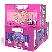 High Protein Snack Bundle - Protein Pastry Bifthday Cake 8-Pack and Wild Berry Sweet Rolls 10-Pack | Low Carb Gluten Free Healthy Snacks | Low Sugar Keto Snack