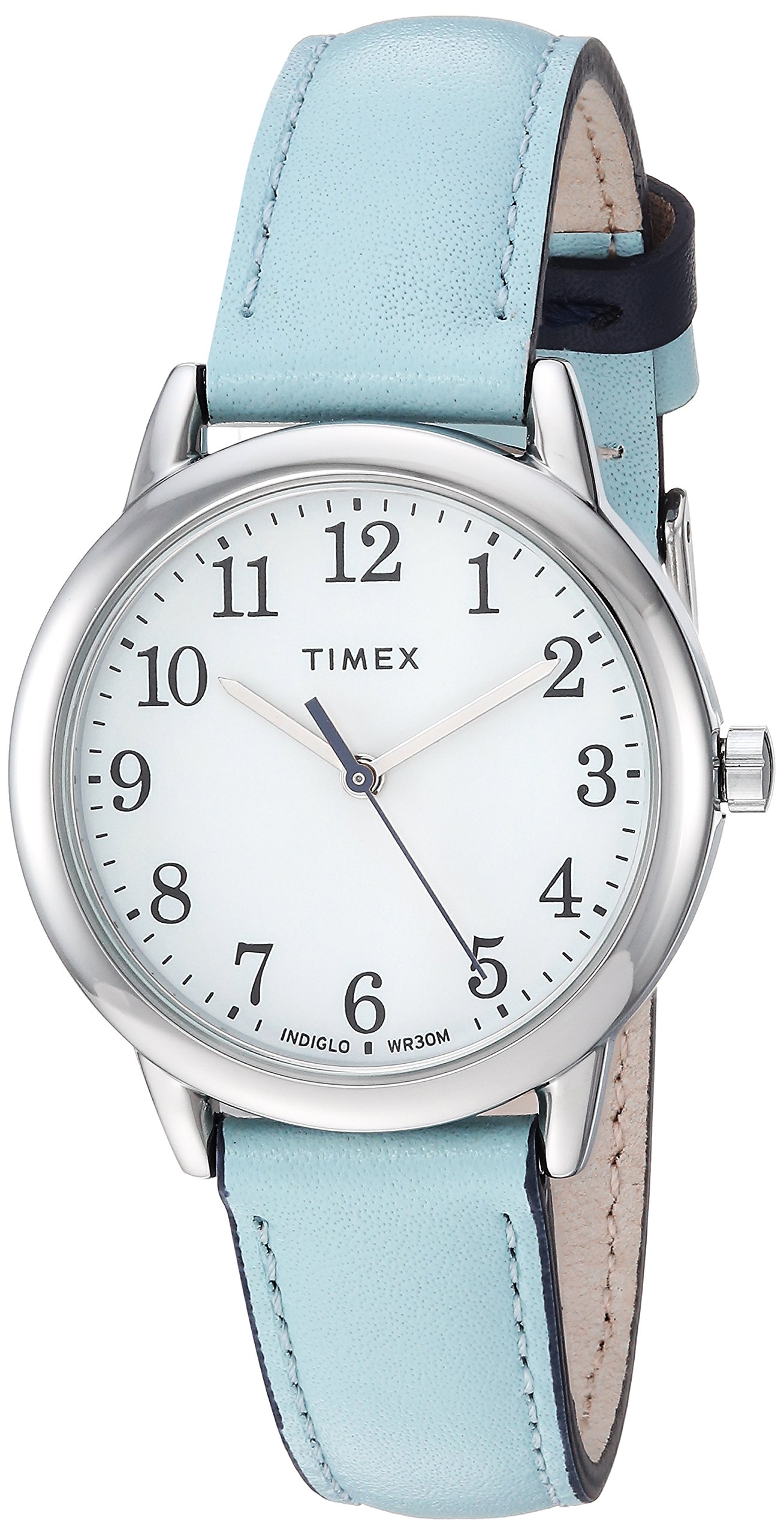 Timex Women's Easy Reader Leather Strap 30mm Watch