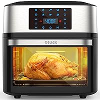 GLUCK Air Fryer Oven, 10-in-1 20QT Airfryer Oven with Visible Cooking Window, Large Air Fryer Toaster Oven Combo with Recipes & 10 Accessories, ETL Certification