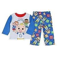 CoComelon Toddler Boys' Let's Play Long Sleeve Pajama Shirt Pants Set