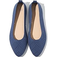 Women’s Flats Shoes Dress Shoes for Women Ballet Flats Dressy Comfortable Pointed Toe Flats Foldable Flats