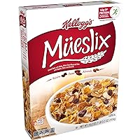 Mueslix Cold Breakfast Cereal, Fiber Cereal, 12g Protein, Original, 16.2oz Box (1 Box)