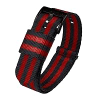 BARTON Elite NATO® Style Watch Strap - 18mm, 20mm, 22mm or 24mm - Seat Belt Nylon Watch Bands