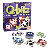 Mindware Q-Bitz Pattern Matching Fun Board Games for Family Game Night | Ages 8 and up 2-4 Players