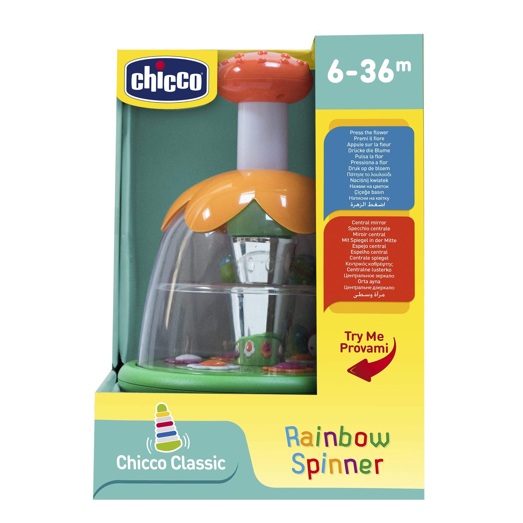 Chicco 53290 Magical Rainbow Nursery Spinner Suitable for Baby 6 Months Plus