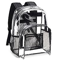 Vorspack Clear Backpack Heavy Duty - PVC Transparent Backpack Large Clear Book Bag for College Work