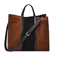 Fossil Women's Carmen Leather Tote Purse Handbag for Women