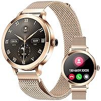 Smart Watch for Women (Answer/Make Calls) 1.16” AMOLED Display Smart Watch for iPhone Android Phones 100+ Sports Modes Fitness Watch with Heart Rate SpO2 Sleep Tracker Calories
