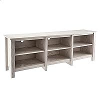 ROCKPOINT 70inch TV Stand Storage Media Console Entertainment Center,White