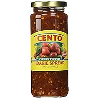 Cento Diced Hot Cherry Pepper (Hot) Hoagie Spread - 12 Fl Oz (Pack of 2)