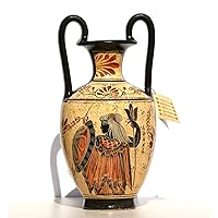 Greek Ceramic Amphora Jar Vase Pot Painting Goddess Athena God Zeus