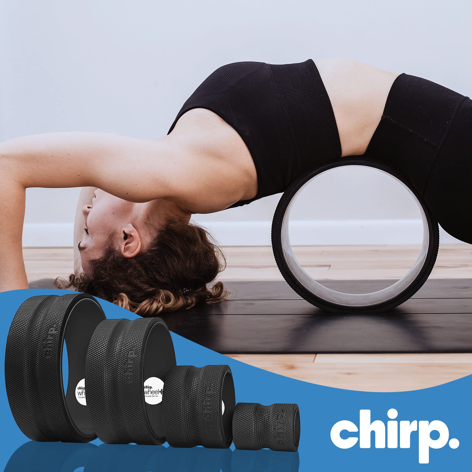 Chirp Wheel Foam Roller Set - Achieve Deep Muscle Relief with 4 Padded Foam Rollers: 12