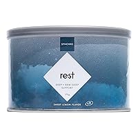 Rest Sleep Supplements, Relaxing Sleep Aids for Adults, Powdered Magnesium Supplement for Deep Sleep Support, Nighttime Drink Sleep Supplement, Sweet Lemon Flavor, 175 Grams
