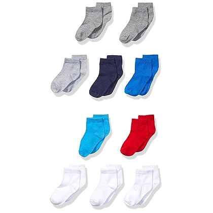 Hanes Baby and Toddler Socks, Boys' and Girls' Ankle and Low Cut, 10-Pair Packs