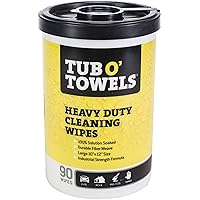 Tub O'Towels Heavy Duty Fiber Weave Cleaning Wipes 12 in. W x 10 in. L 90 pk