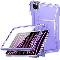 ZtotopCases for iPad Pro 11 Inch Case 4th/3rd/2nd Generation 2022/2021/2020, Built-in Screen Protector,Dual Layer Shockproof Full Body Protective Cover with Pencil Holder for iPad 11'' 4th Gen, Purple
