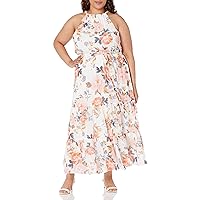 City Chic Plus Size Maxi Penelope, in Ivory Gentle Blossom, Size, 12