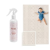 YAY! MATS Baby Play Mat and All-Purpose Cleaner Bundle (Carter)