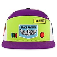 Disney Pixar Toy Story 4 Baseball Cap, Buzz Lightyear Adult Snapback Hat with Flat Brim, Multicolor, One Size