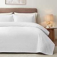 Hansleep Quilt Set Full Queen - Quilt Queen Size Bedding Set, Lightweight Bedspread Coverlet, Ultrasonic Quilting
