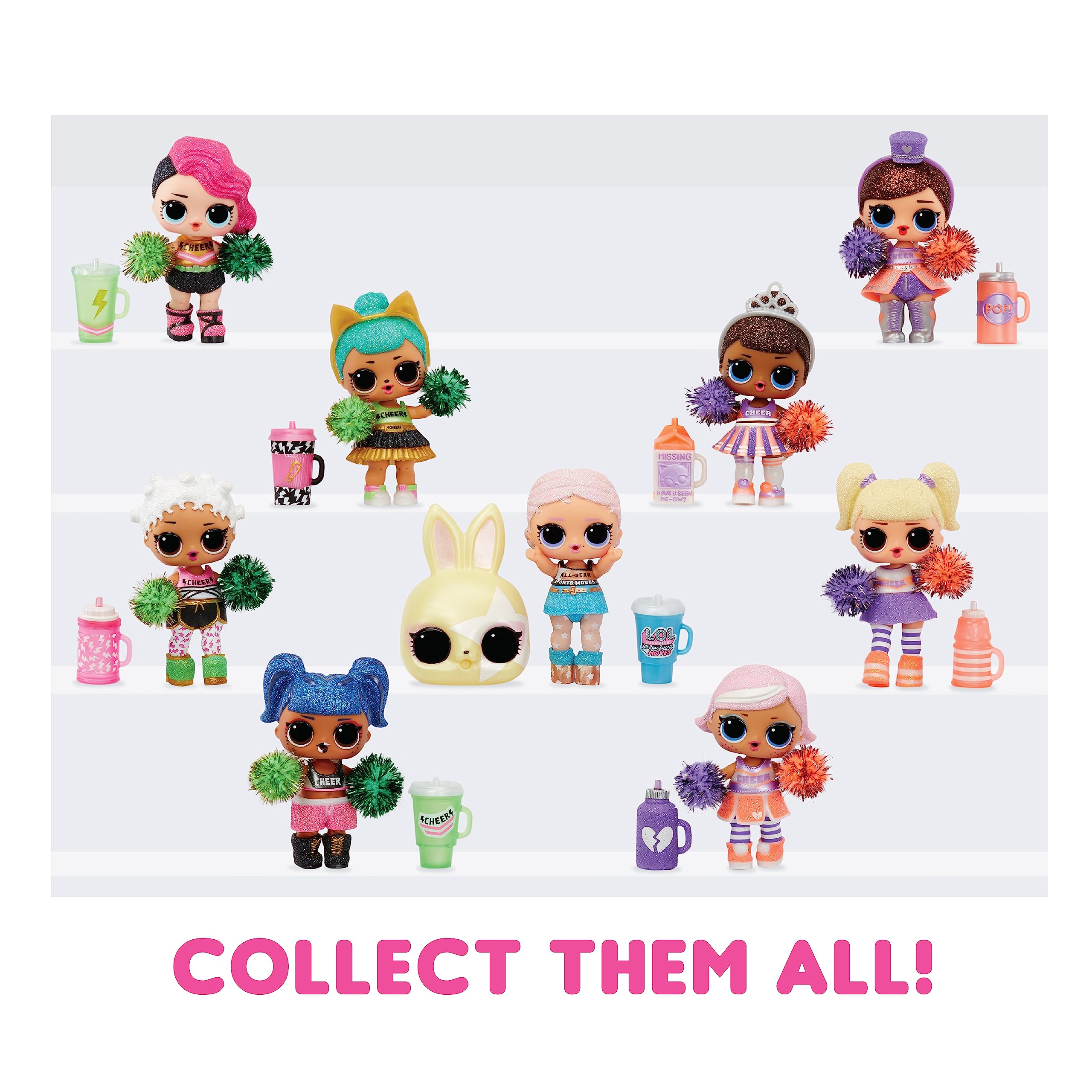 LOL Surprise All Star Sports Moves - Cheer- Surprise Doll, Sports Theme, Cheerleading Dolls, Mix and Match Outfits, Shoes, Accessories, Limited Edition Doll, Collectible Doll - Gift for Girls Age 4+