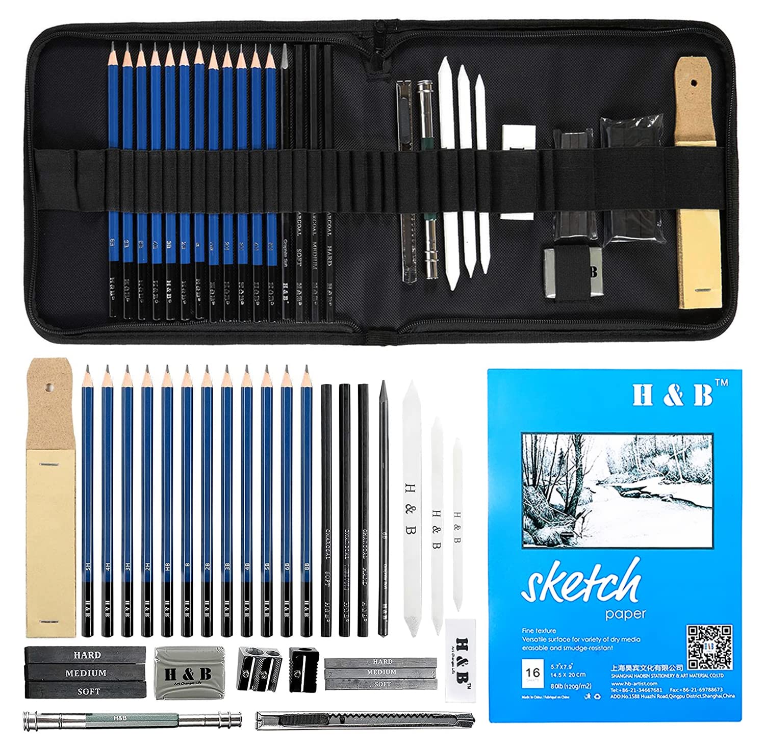 Drawing Pencils Art Set – 55 Watercolor Pencils and Sketching Art Supplies  | NIL-Tech - shop.nil-tech