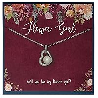 Flower Girl Gifts, Be My Flower Girl Jewelry Gift, Flower Girl Proposal Jewelry, Flower Girl Necklace Gifts for Flower Girl Gift Personalized Gifts