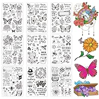 GLOBLELAND World Travel Earth Map Clear Stamps Transparent Silicone Stamp for Card Making Decoration and DIY Scrapbooking 