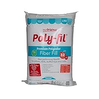 Fairfield The Original Poly-Fil, Premium Polyester Fiber Fill, Soft Pillow Stuffing, Stuffing for Stuffed Animals, Toys, Cloud Decorations, and More, Machine-Washable Poly-Fil Fiber Fill, 32-ounce Bag