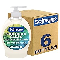 Softsoap Antibacterial & Moisturizing Hand Soap Bundle, 11.25 Ounce, 6 Pack and 7.5 Ounce Aloe Vera, 6 Pack