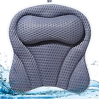 MODY RODY 4D Bath Pillows for Tub Neck and Back Support Tub Pillow Headrest Bathtub Pillow for Soaking (Butterfly - Navy Fabric)
