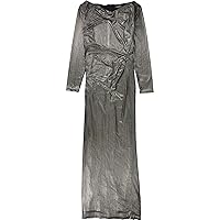 Ralph Lauren Womens Blakely Gown Dress, Metallic, 6