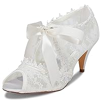 JIAJIA Women's Bridal Shoes 5949419 Peep Toe 2.6