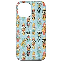 iPhone 13 Pro Max Disney Mickey Mouse & Pals Summer Beach Surfing Pattern Case