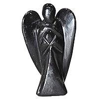 Angel - Black Tourmaline Size - 2 inch Natural Healing Crystal Reiki Chakra Stone