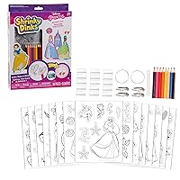 Shrinky Dinks Disney Princesses Kit, Includes 15 Shrinky Dinks, Arts and Crafts for Kids, Kids Toys for Ages 5 Up by Just Play