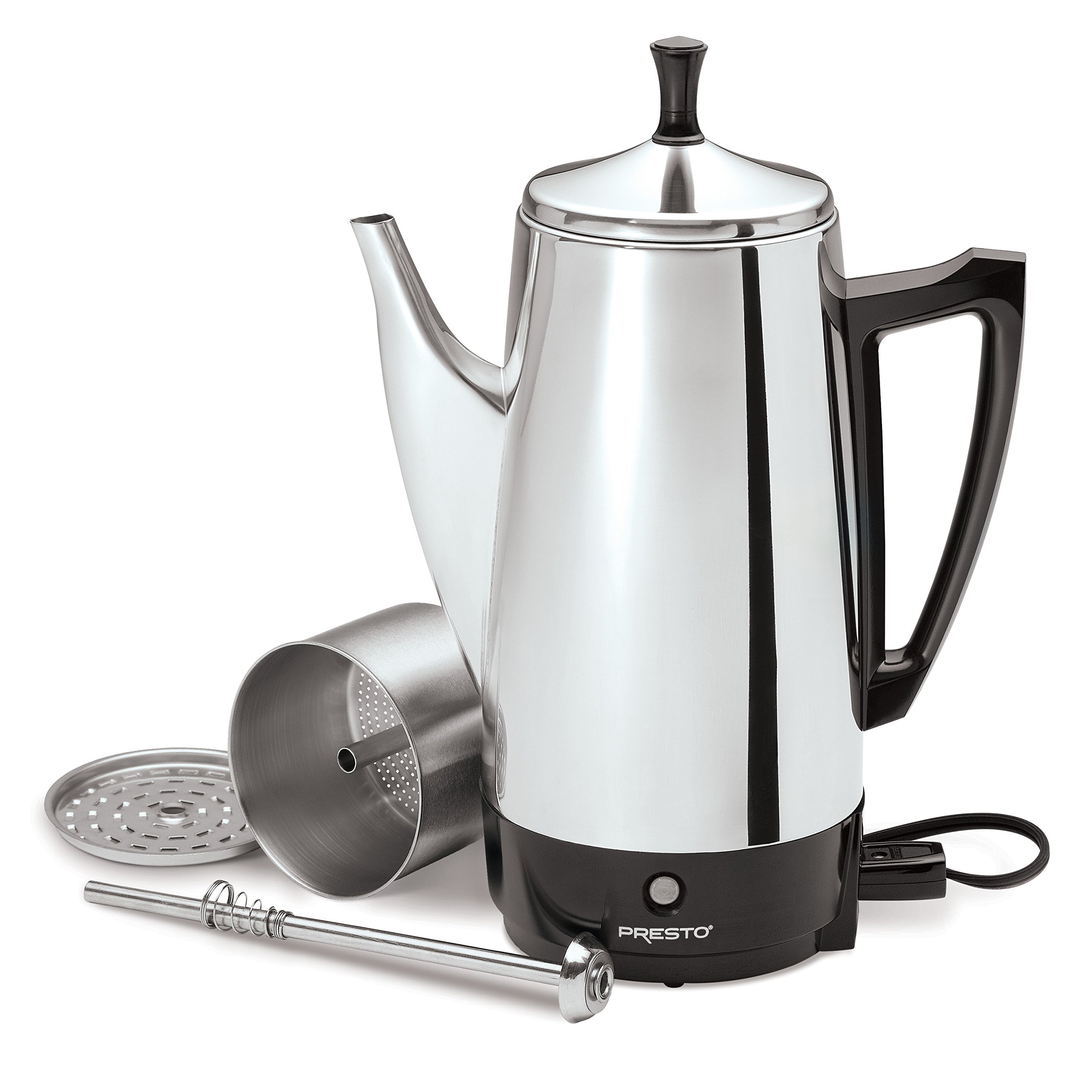 Presto 02811 12-Cup Stainless Steel Coffee Maker, 9.7