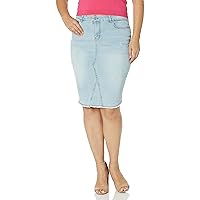 Avenue Women's Plus Size Skirt Denim Stretch