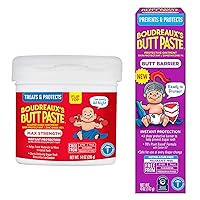 4oz Butt Barrier Ointment and 14oz jar Max. Strength Diaper Rash Ointment